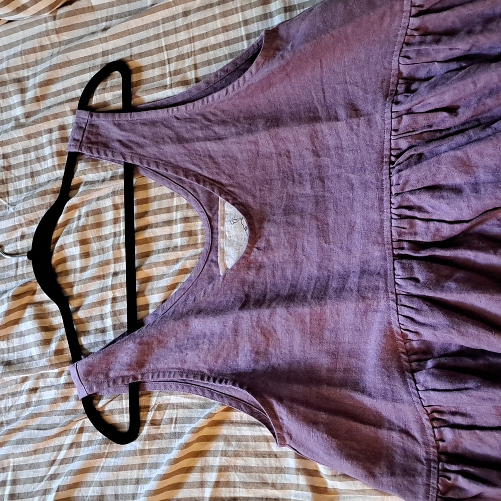 NWT ● notPERFECTLINEN Volume Dress Dusty Lavender
